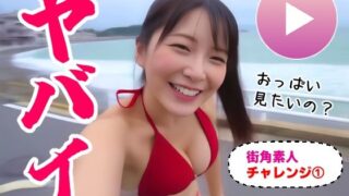 【熟女】 【AIヤバイ動画】街角素人チャレンジ1〜おっぱい見せてください〜 【d_494243】