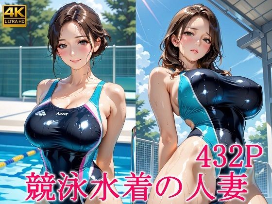 【熟女】 競泳水着の人妻 【d_608568】