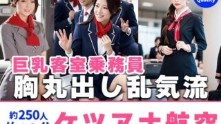 【熟女】 【約40分】『ケツアナ航空』客室乗務員、胸丸出し乱気流。-AIで描く究極の美女達- 【d_666638】
